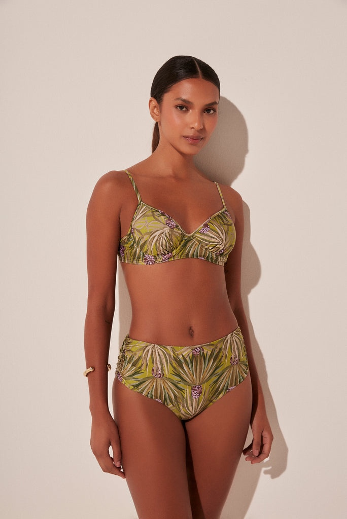 Vases Ruched Wide Side Bikini Bottom C1630B1906