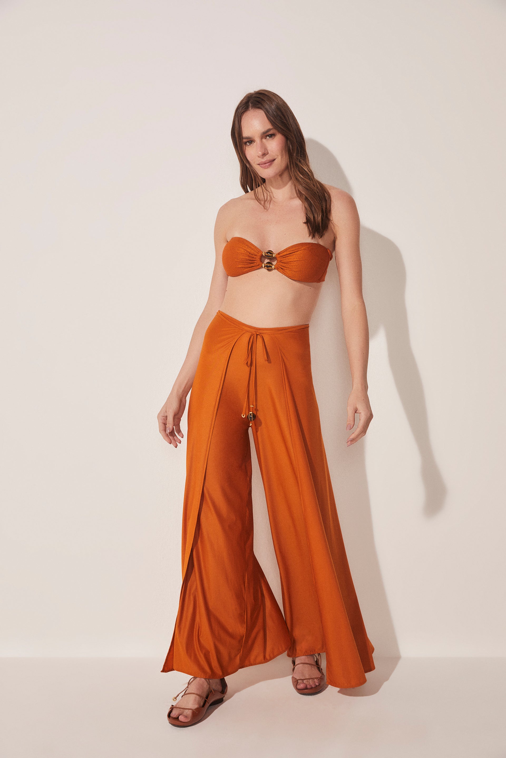 Saffron Pareo Palazzo Pants E4164A1666 - Product item main image