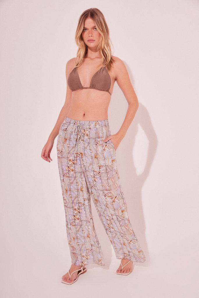 Mirrors With Eyelets Palazzo Pants E4518A2201