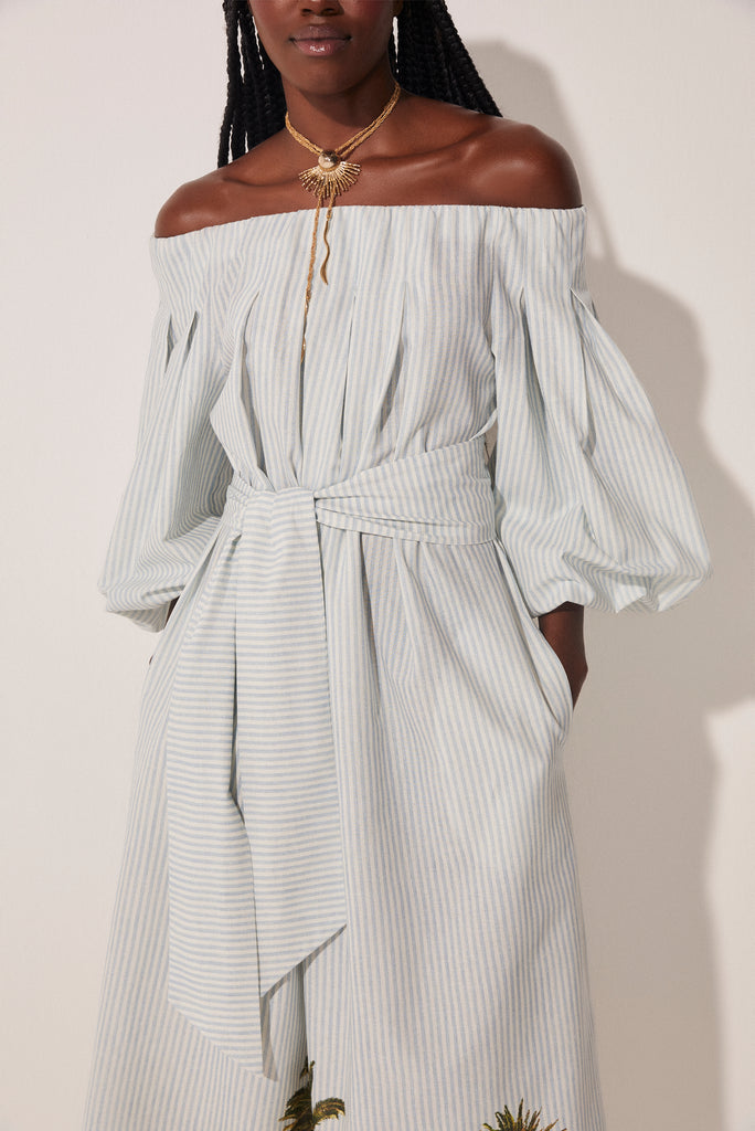 Jameos Del Agua Off-The-Shoulder Long Dress E4560A1656
