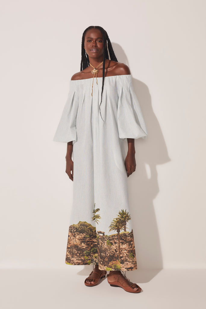 Jameos Del Agua Off-The-Shoulder Long Dress E4560A1656