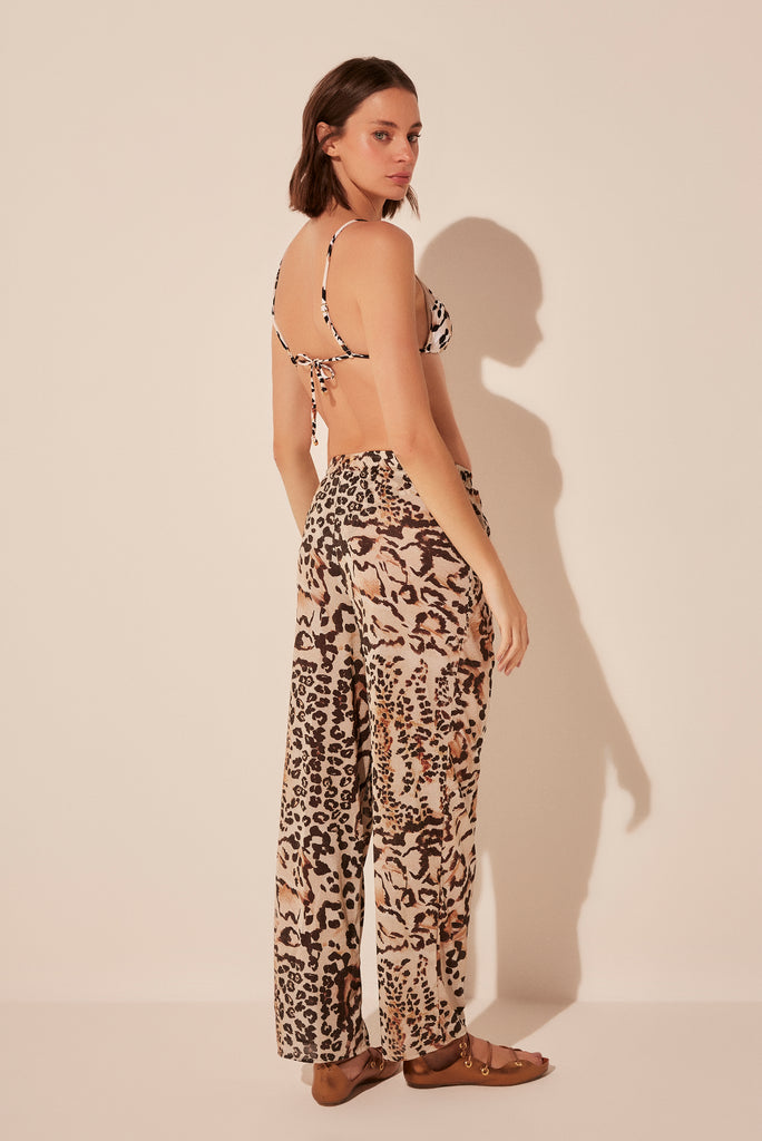 Jaguar Patchwork Palazzo Pants E4625A1884