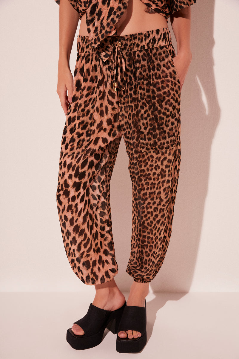 Jaguar Elastic Waist Baggy Pants E4741A2086 – Agua de Coco