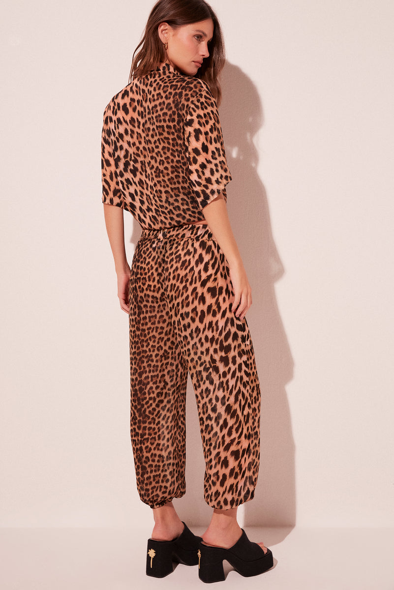 パンツ giabsarchgvio_CUCITO IN FIRENZE_size48 Jaguar Elastic Waist Baggy Pants E4741A2086 – Agua de Coco