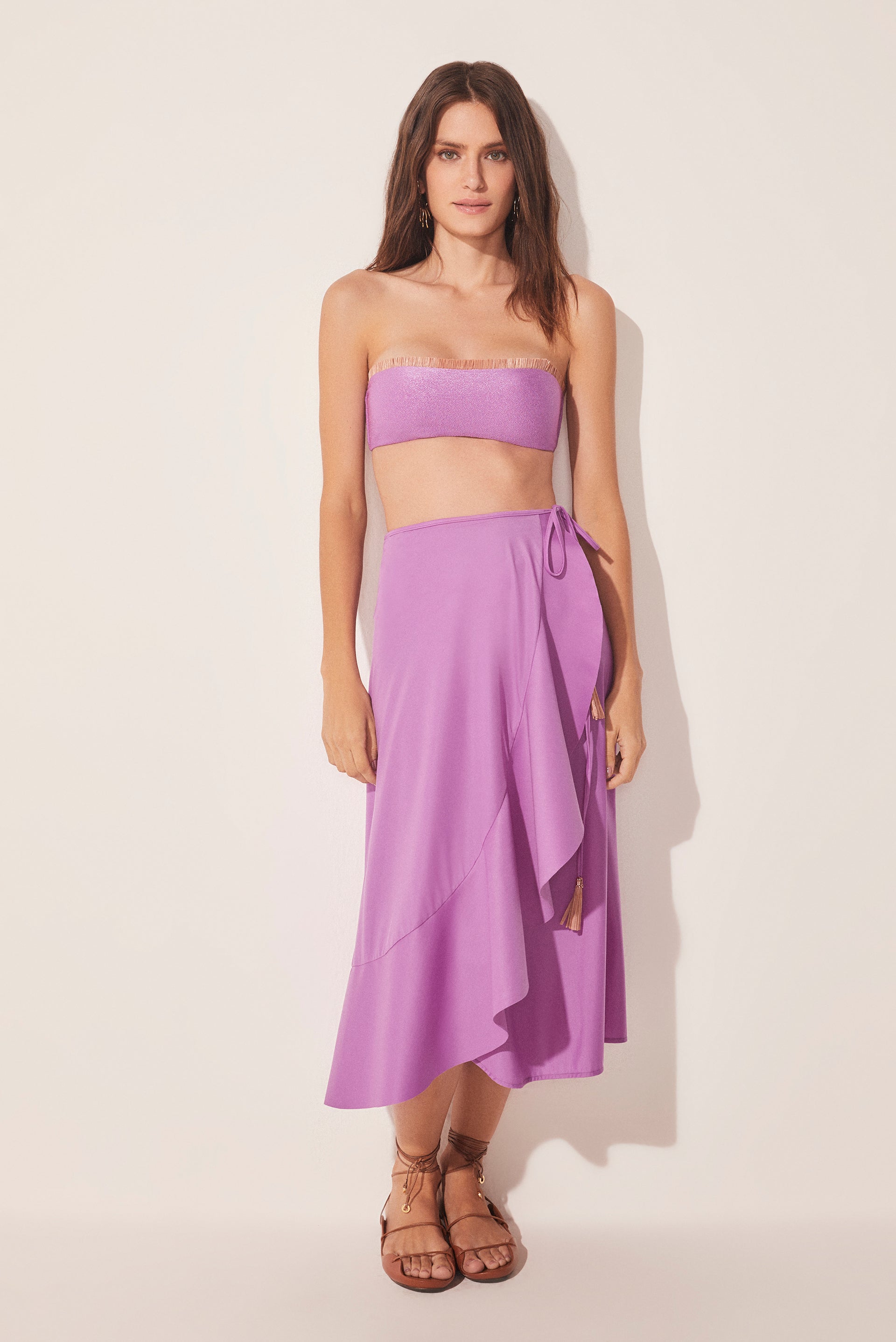 Lotus Ruffled Midi Skirt E4883A1690 - Product item main image