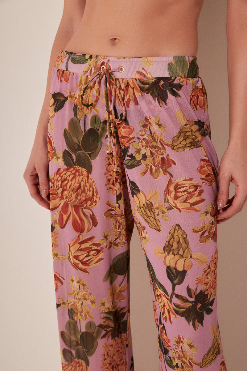 ayakawasaki 　flower pants Amazon.com: AYUNIX 70s Floral Sweatpants for Men, Joggers