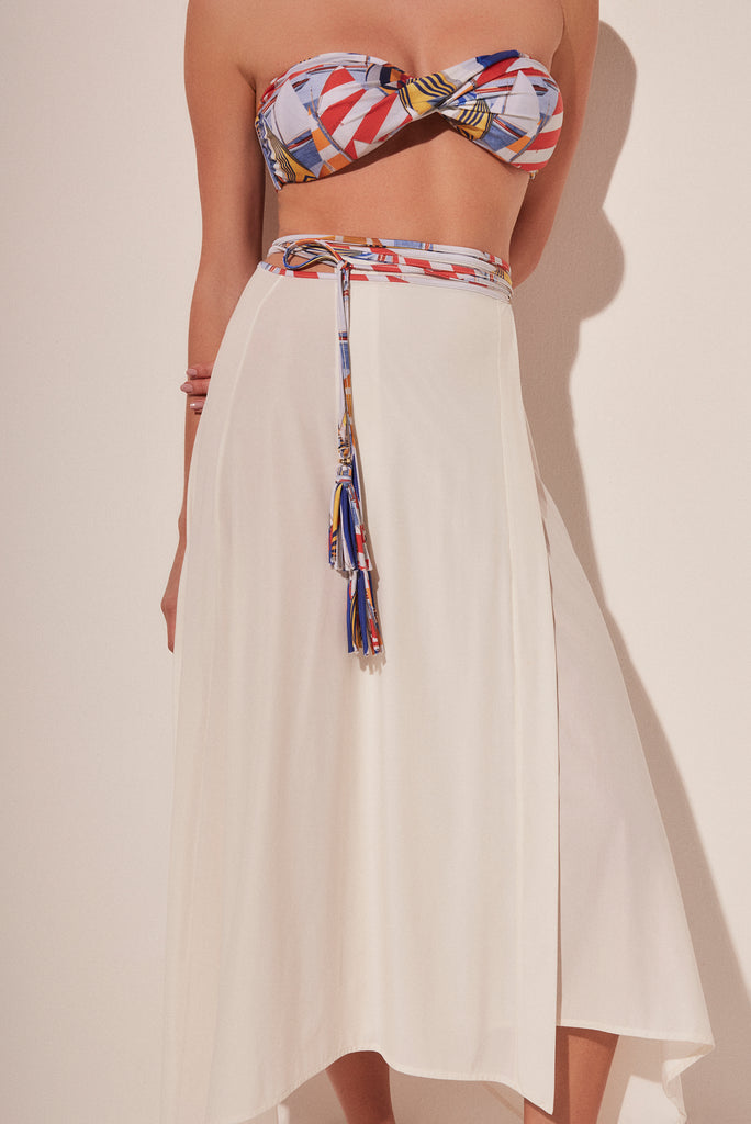 Candles Midi Skirt With Ties E4994A1861