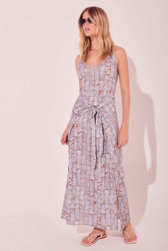 Mirrors Criss Crossed Midi Dress E5157A2201