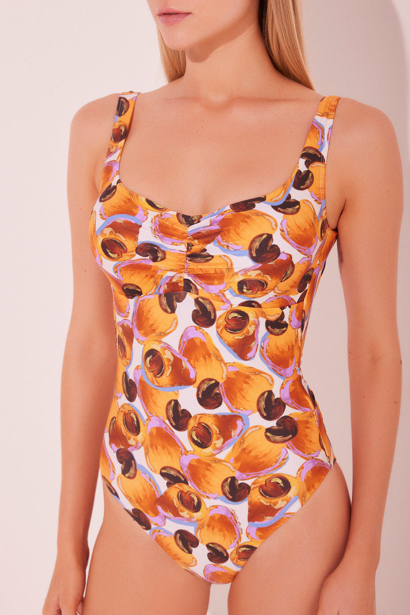 Cashew Ruched Strappy One Piece M1139A2142 – Agua de Coco