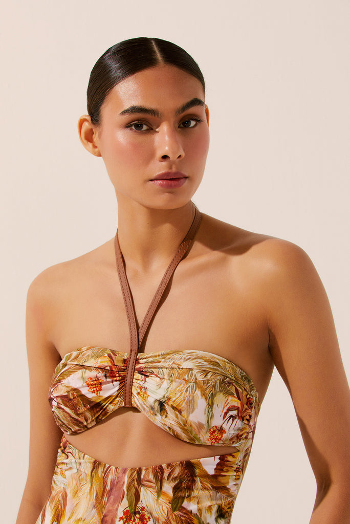 Pupunha Palm Halterneck One-Piece M994A1448