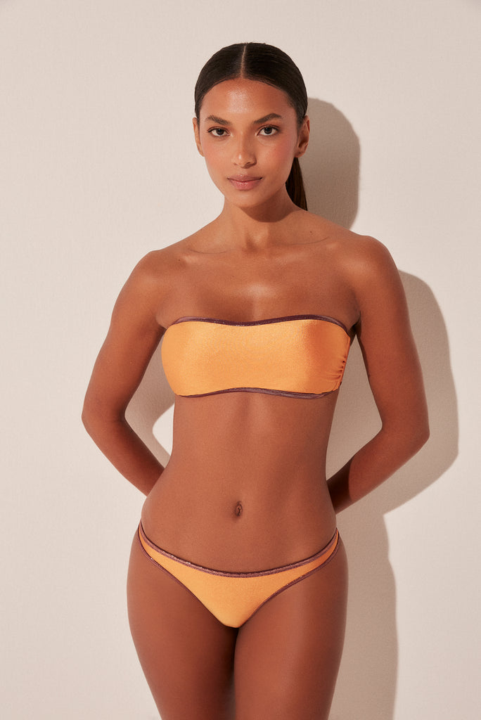 Duo Orchid Reversible Bandeau Bikini Top S1251B1955