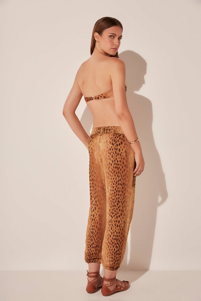 Deer Embroidered Bandeau Bikini Top S1797B1871