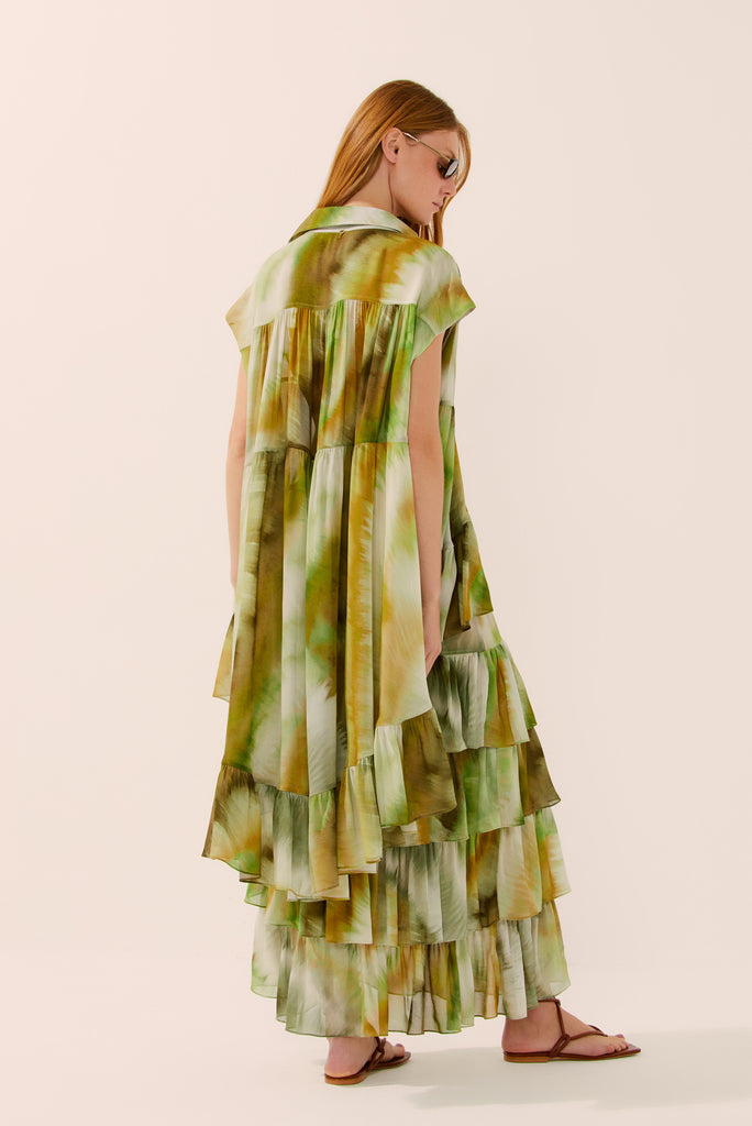 Botanic Tie-Dye Sleeveless Shirt E4441A1438