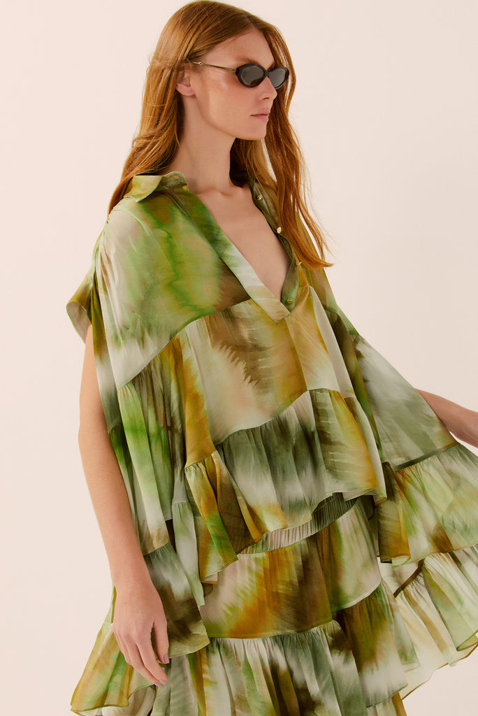 Botanic Tie-Dye Sleeveless Shirt E4441A1438
