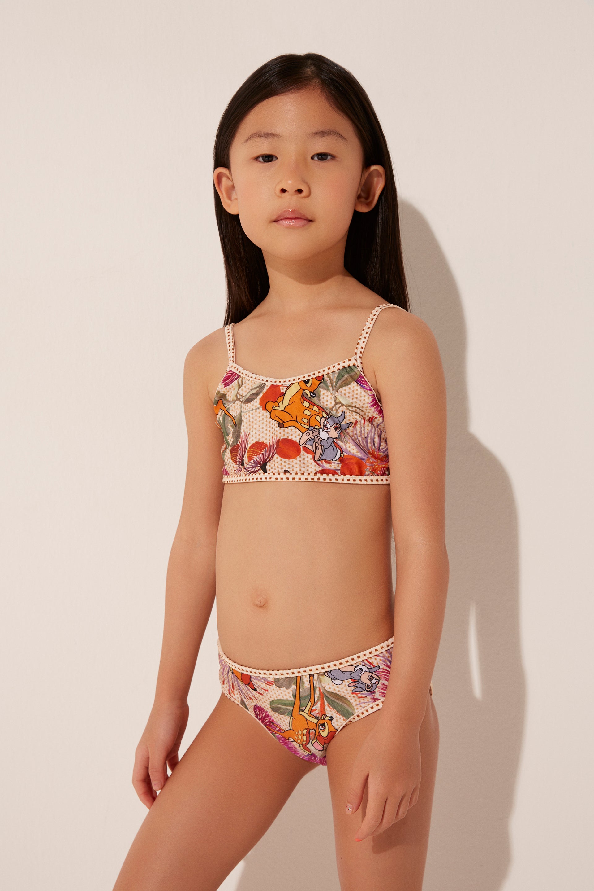 Bambi Kids Bikini T-Shirt With Ties B272I1880 – Agua de Coco
