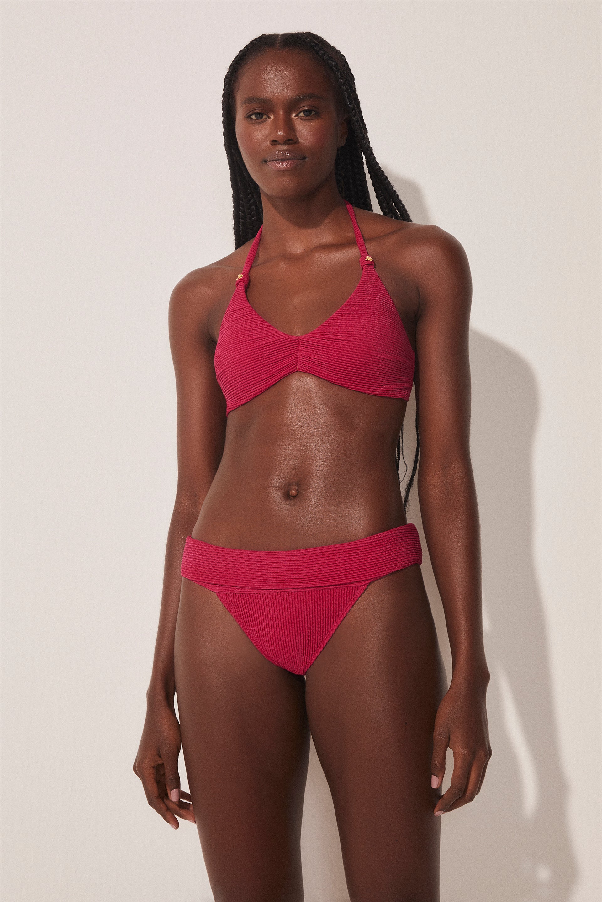 Lychee Medium Side Bikini Bottom With Yoke C1371B1653 - Product item main image
