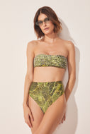 Striped Water Mirror Full Coverage Bikini Top With Loop S1256B1643 – Agua  de Coco