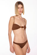 brown amber ruched slim side bikini bottom c1612b3043