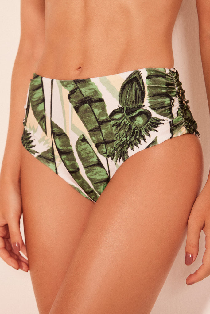 banana trees ruched wide side bikini bottom c1630b2513 - Product item main image