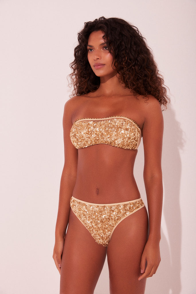 Golden Sun High Cut Bikini Bottom C1705B2160 - Product item main image