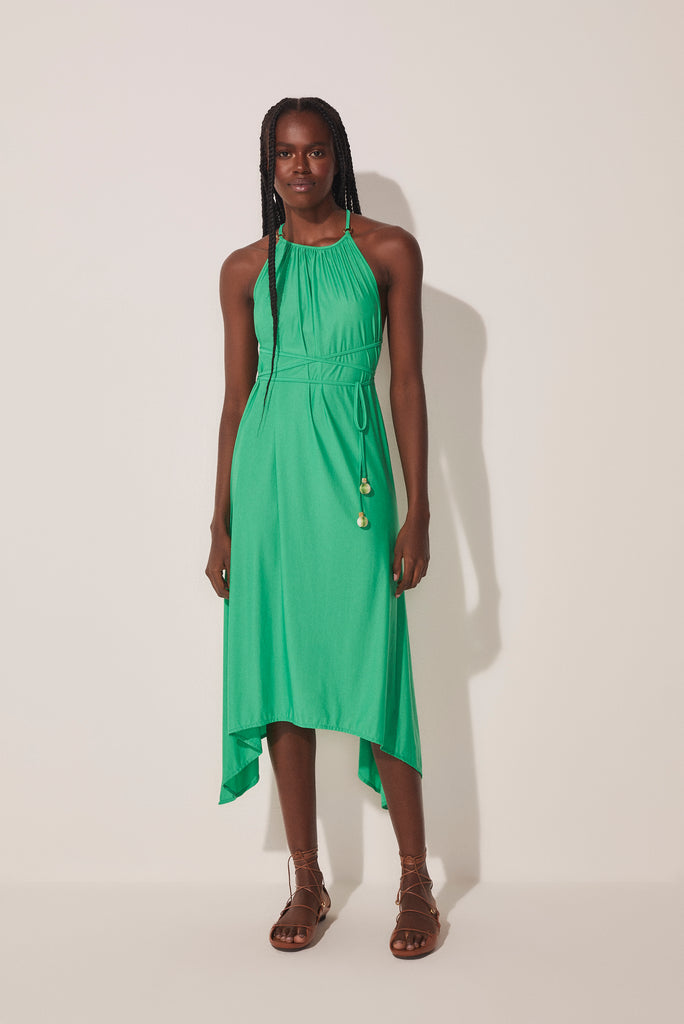 Gradient Cactus Midi Dress With Ties E3276A1688 - Product item main image