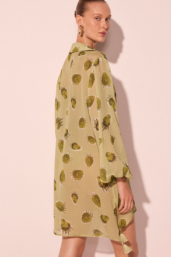 strawberries detailed short shirt dress e3995a2720