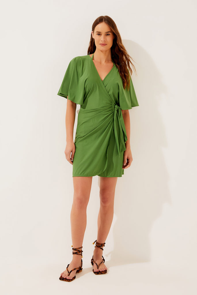 Solid Classic Short Dress E4001C1123 Agua de Coco Solid Classic Short Dress E4001C1123 Agua de Coco