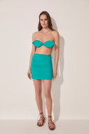 emerald short skirt with ties e4154a1709