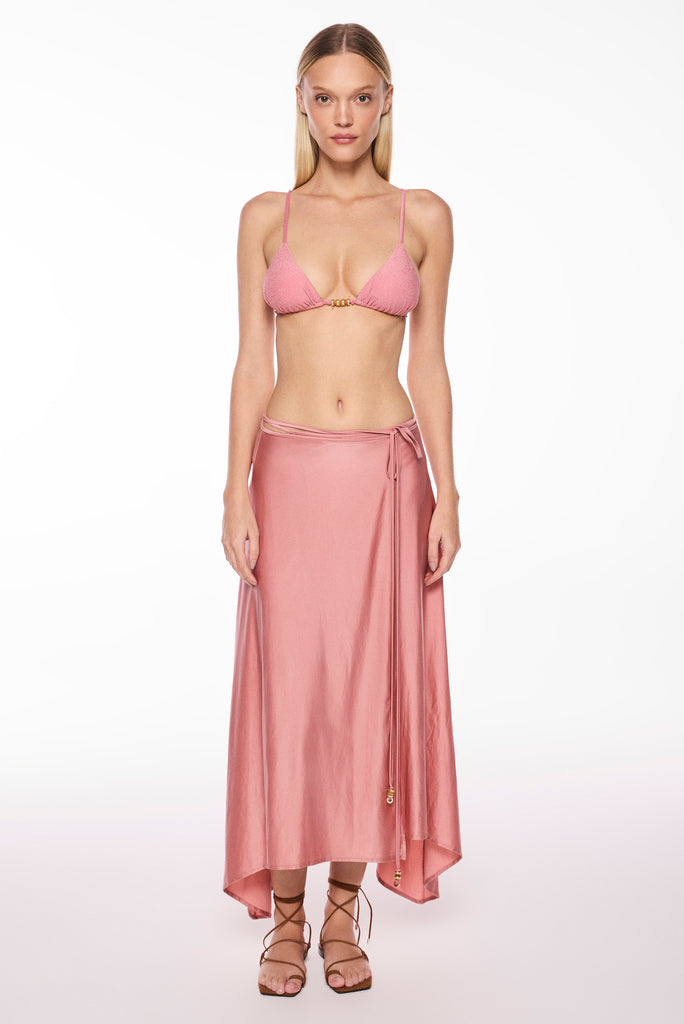 pink paraty with ties midi skirt e4183a2995 - Product item main image