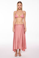 pink paraty with ties midi skirt e4183a2995