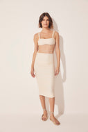 Playa Ruched Midi Skirt With Ties E4460A1625