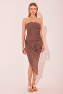 Oak Draped Short Dress E4663A2209