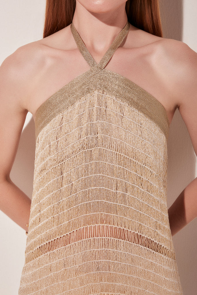 macrame midi dress Elie Saab: Macram Midi Dress