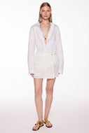 off white maracas criss crossed short skirt e5654a3085
