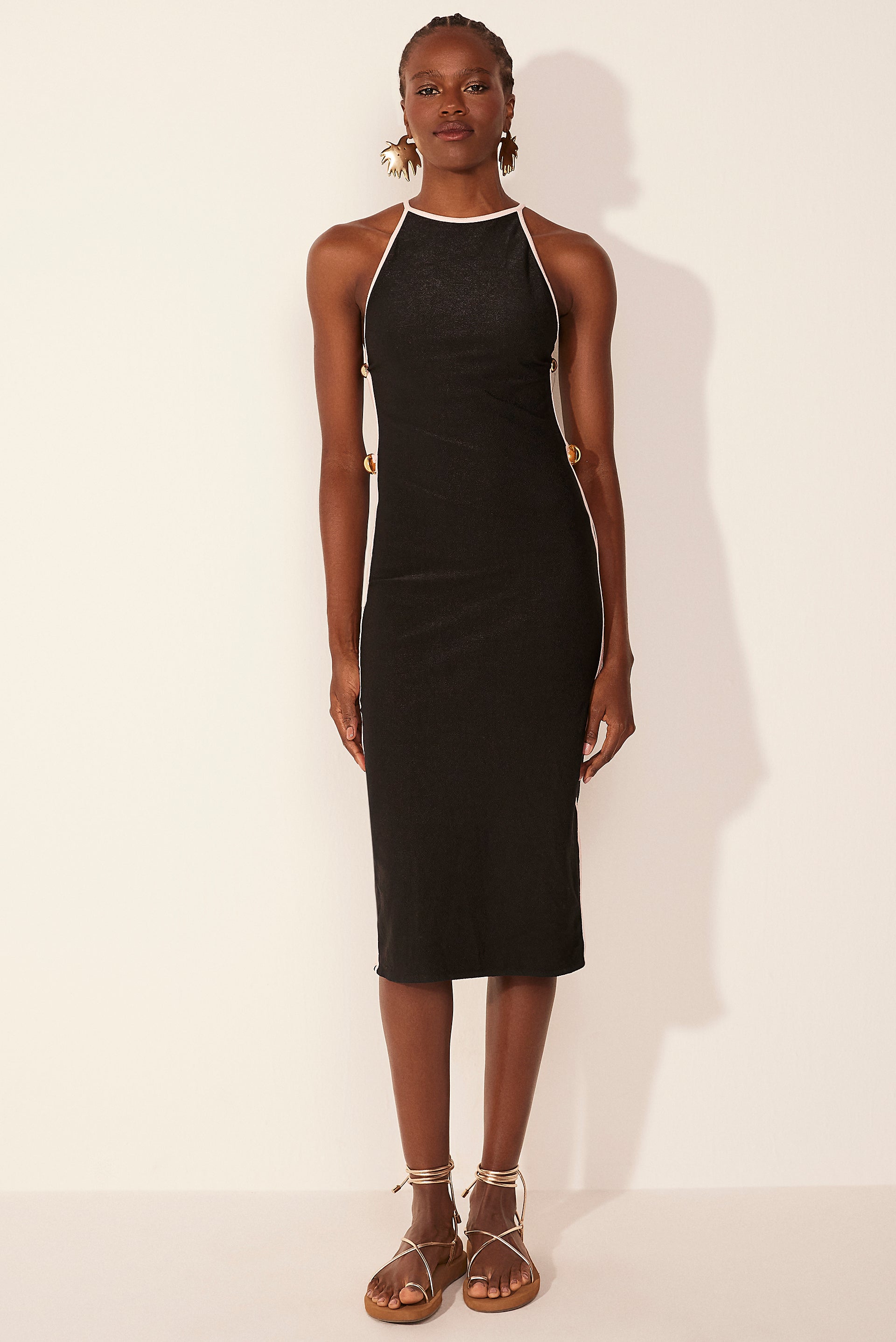 tourmaline detailed midi dress e6173a2502 - Product item main image