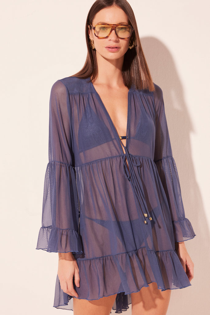 mullet dress casual Ruffled Mullet Mini Dress