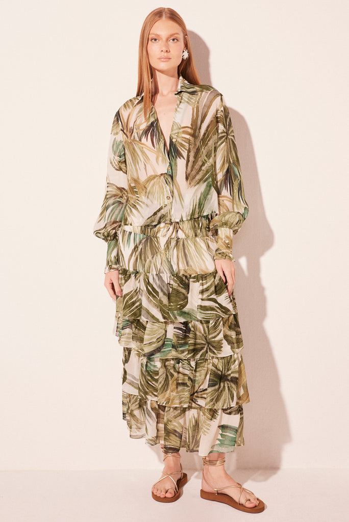 palm tree canopy cropped long sleeve shirt e6294a2732 - Product item main image