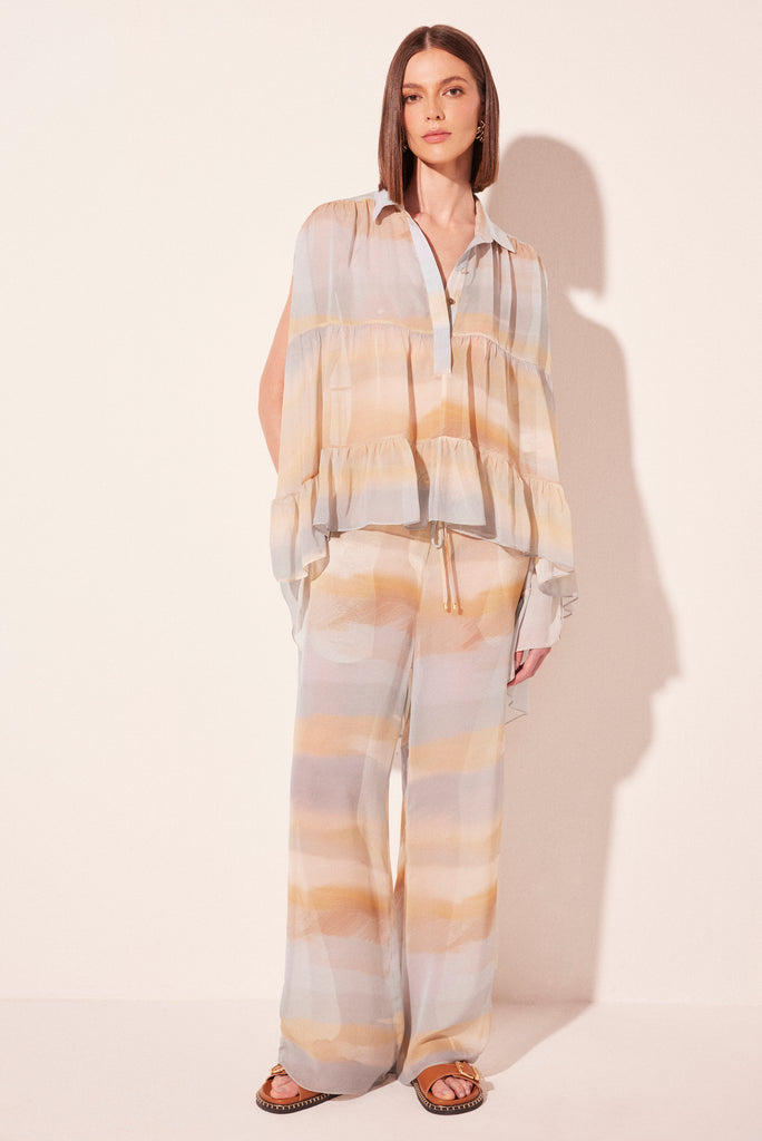 gradient boats ruffled tunic shirt e6359a2722 - Product item main image