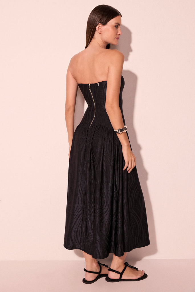 black savanna bandeau midi dress e6456a2782