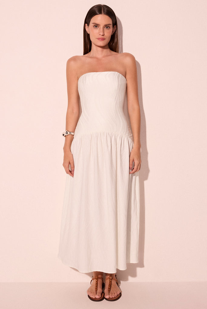 white savanna bandeau midi dress e6456a2816 - Product item main image