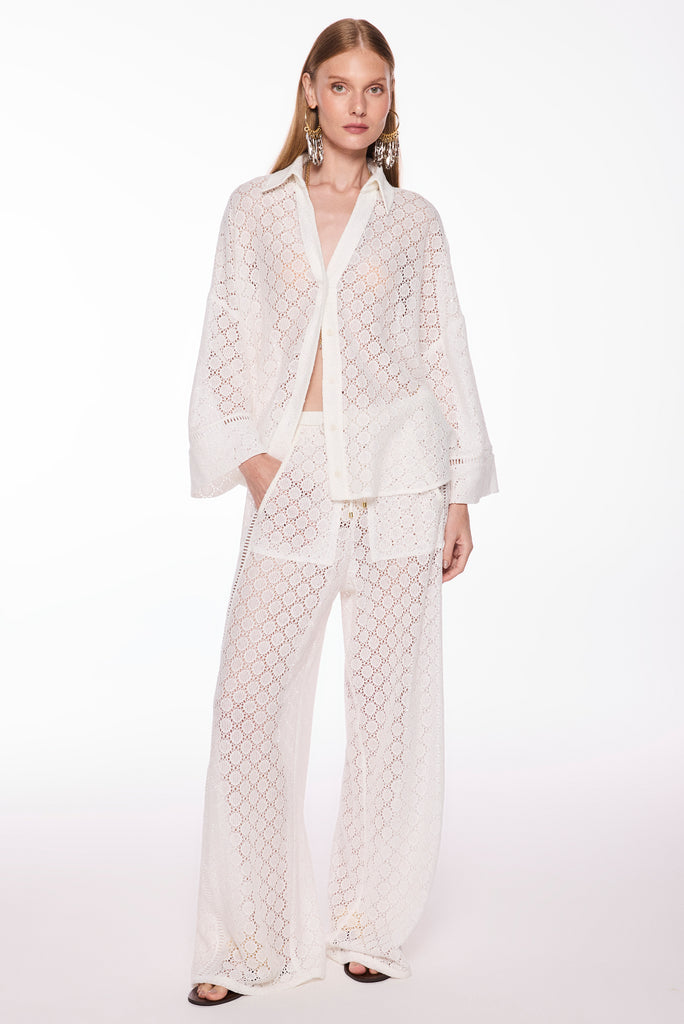 off white maracas with slits straight leg pants e6502a3085