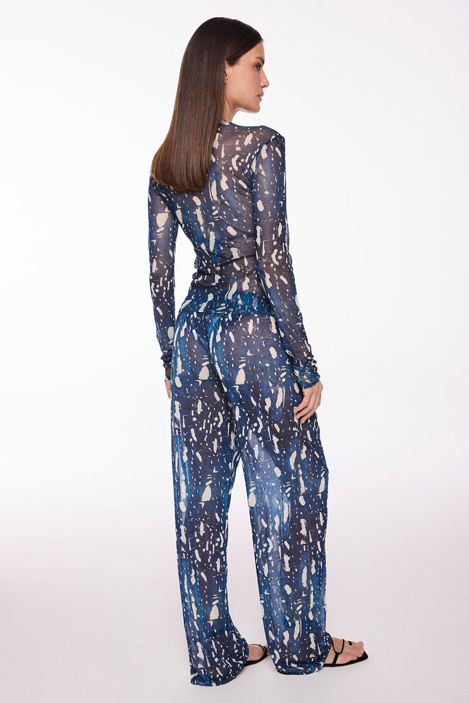 iriri elastic waist straight leg pants e6511a3017