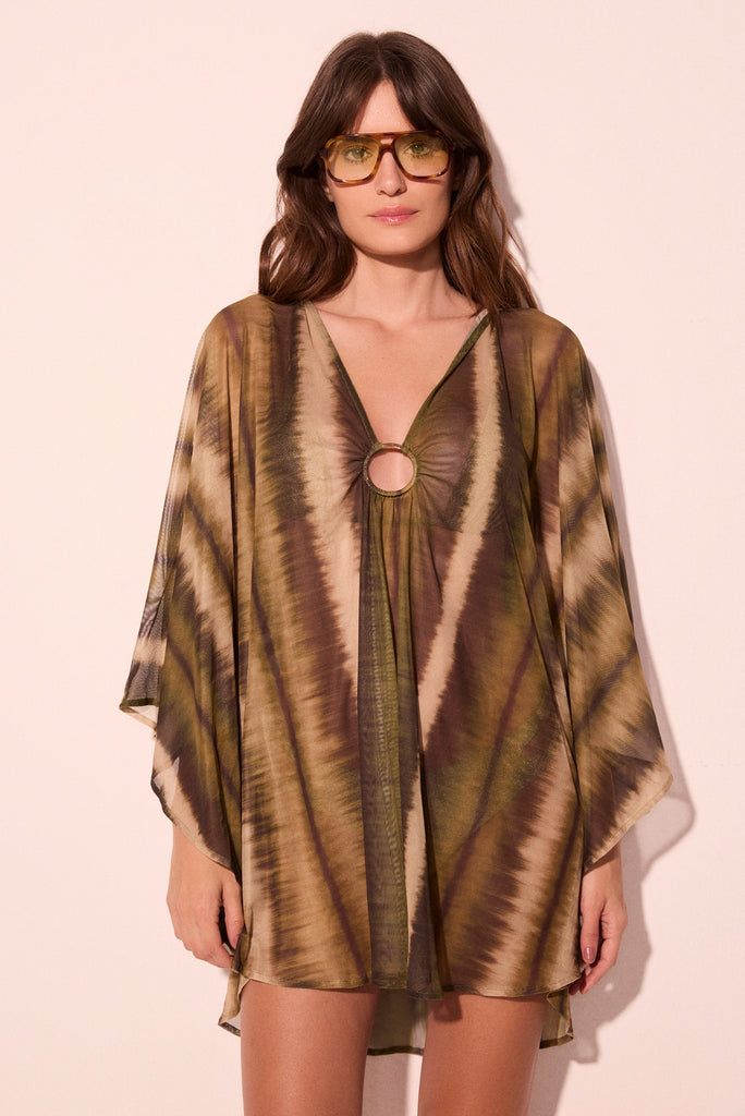 striped moss oversized short dress e6516a2835 - Product item main image