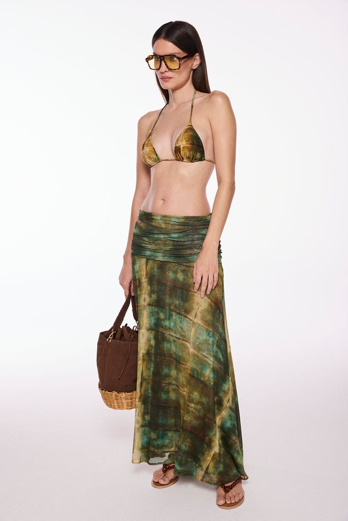 verdigris with yoke long skirt e6537a3009 - Product item main image