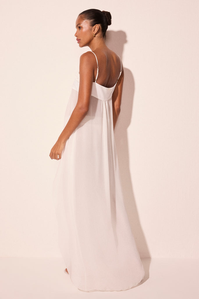 off white limoneto ruffled strappy long tunic e6541a2944