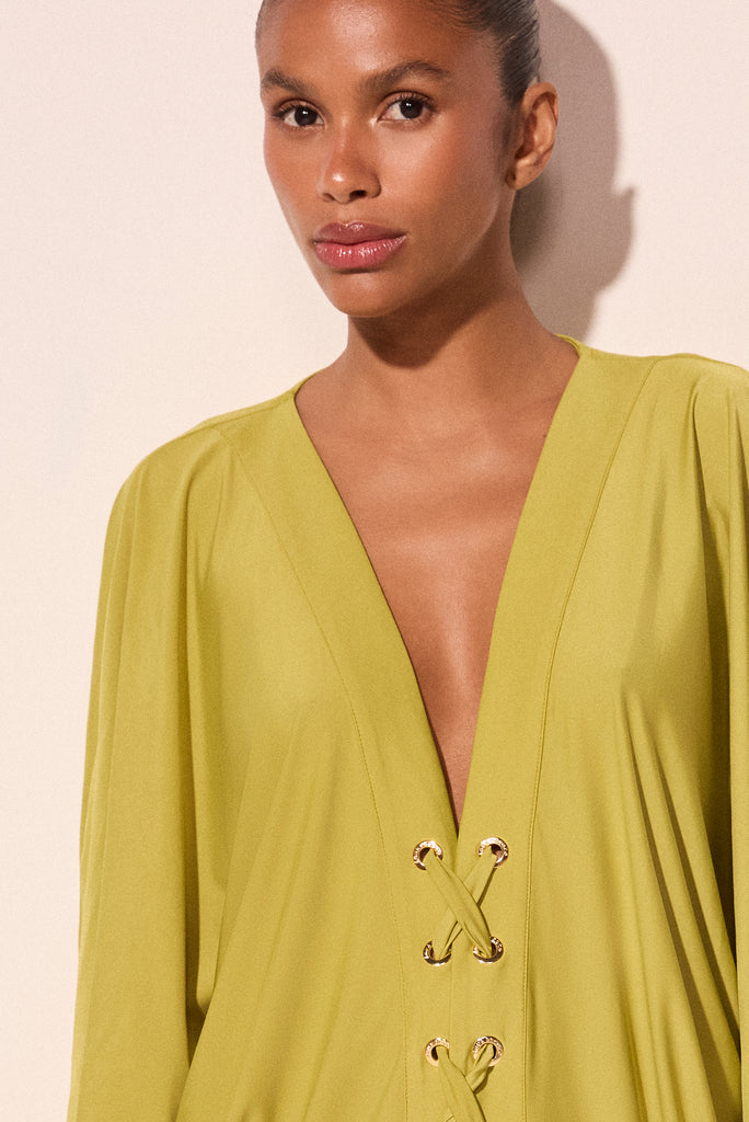 green charm short with tying cape e6564a2921