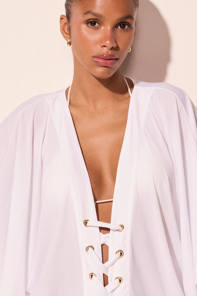 off white charm short with tying cape e6564a2922