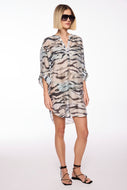 mist button-front short dress e6577a3008