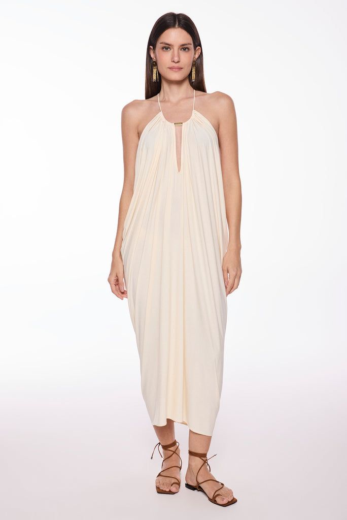 off white yarae draped midi dress e6630a4013 - Product item main image