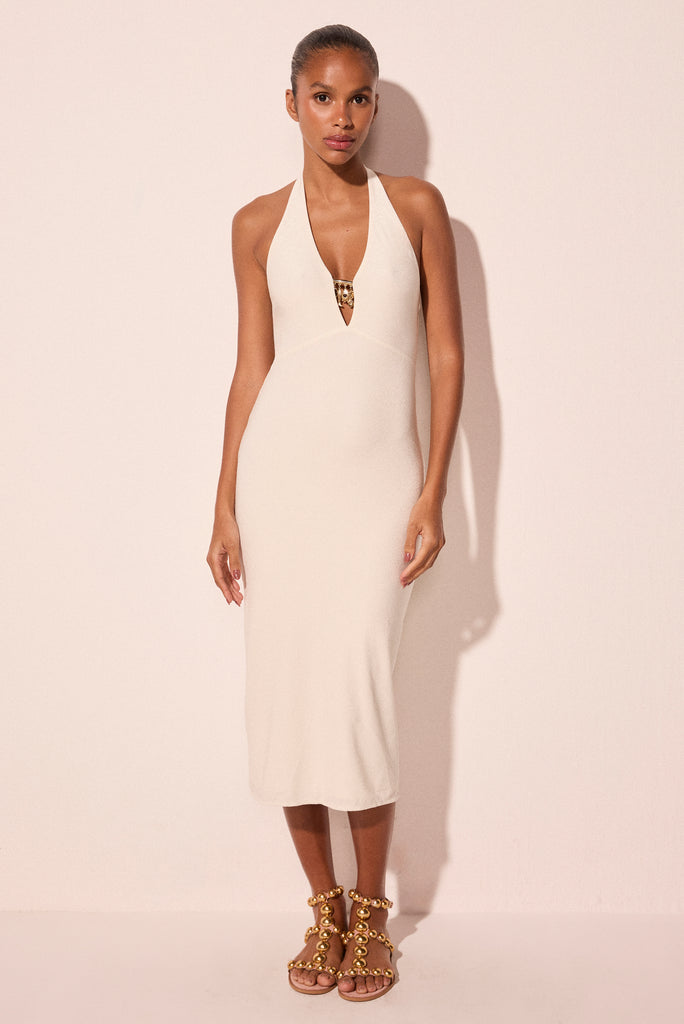 off white charm halter top midi dress e6636a2922